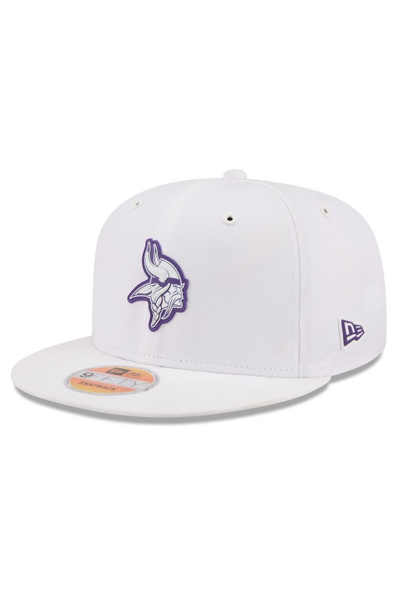 Men's New Era White Minnesota Vikings 2026 Sideline 9FIFTY Snapback Hat, Main, color, White