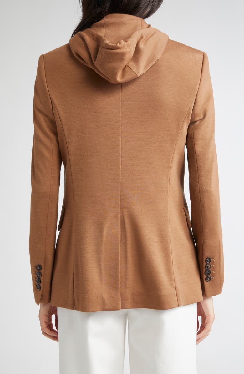 Eleventy Wool Blazer with Removable Hooded Bib, Alternate, color, 157 Cognac