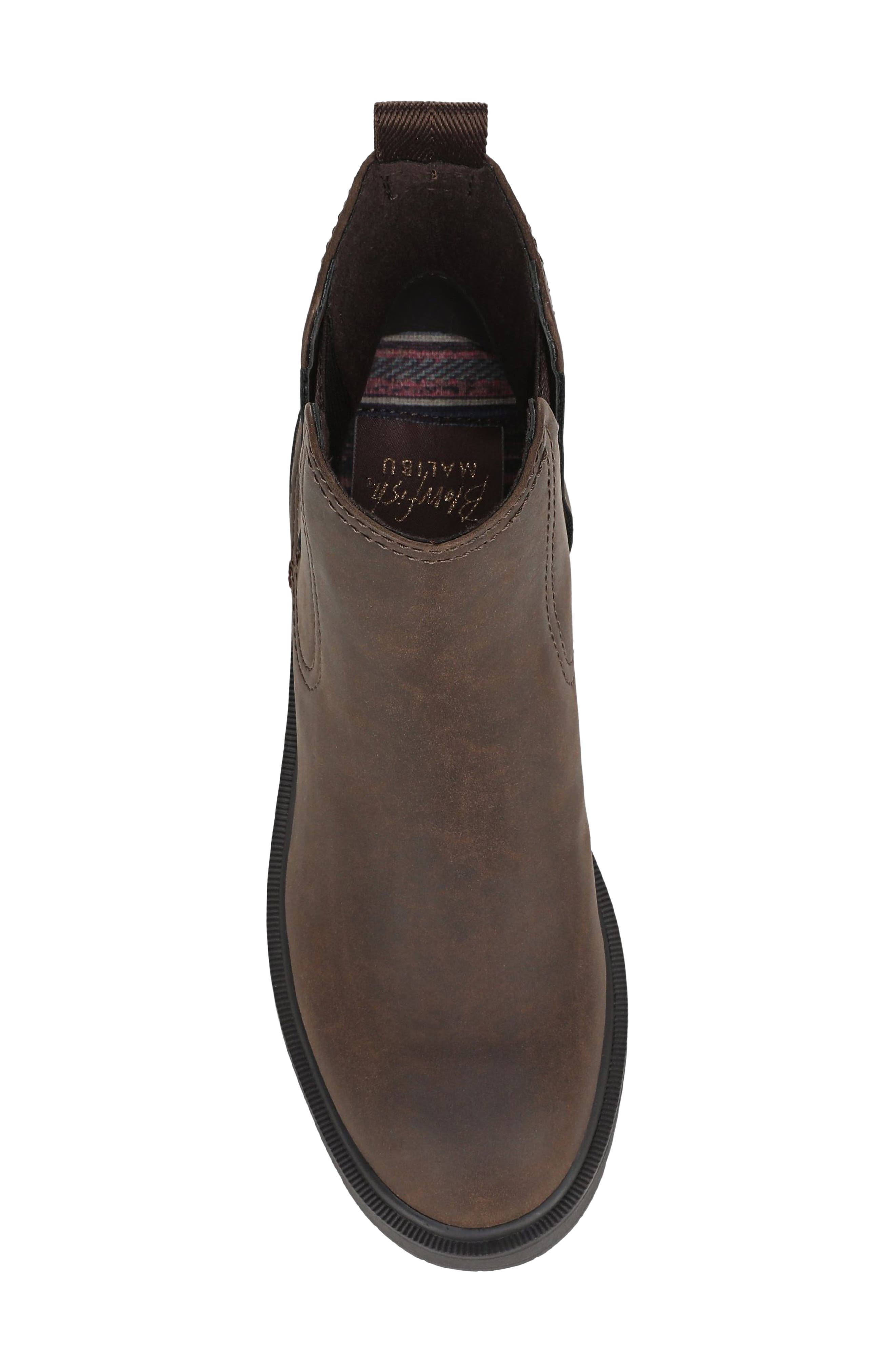 Frances Faux Leather Chelsea Boot, Alternate, color, CHOCOLATE FAUX LEATHER
