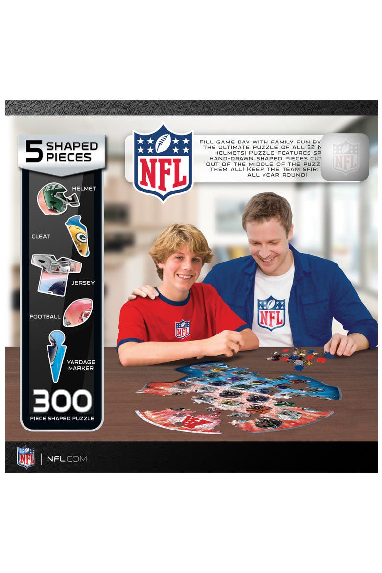 NFL Teams Helmet 300 Piece Shaped Puzzle, Alternate, color, Multicolor