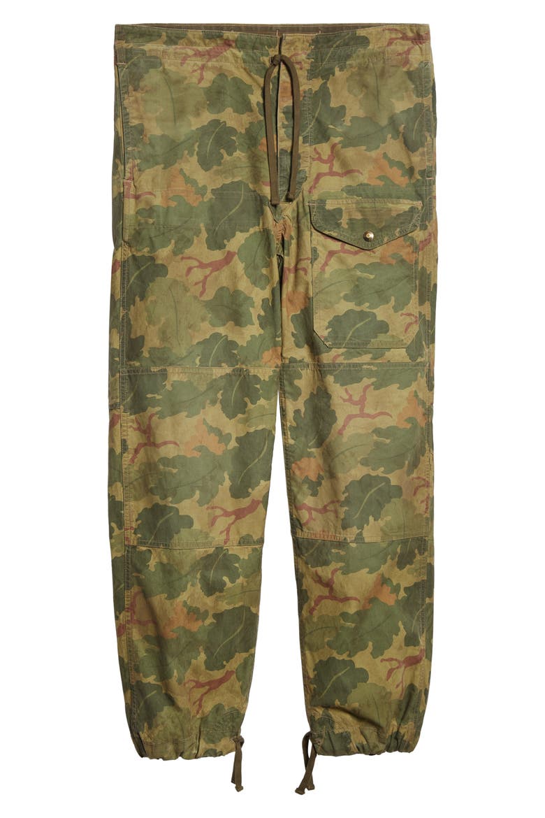 Ranger Camo Print Poplin Cargo Pants, Alternate, color, OLIVE LEAF CAMO