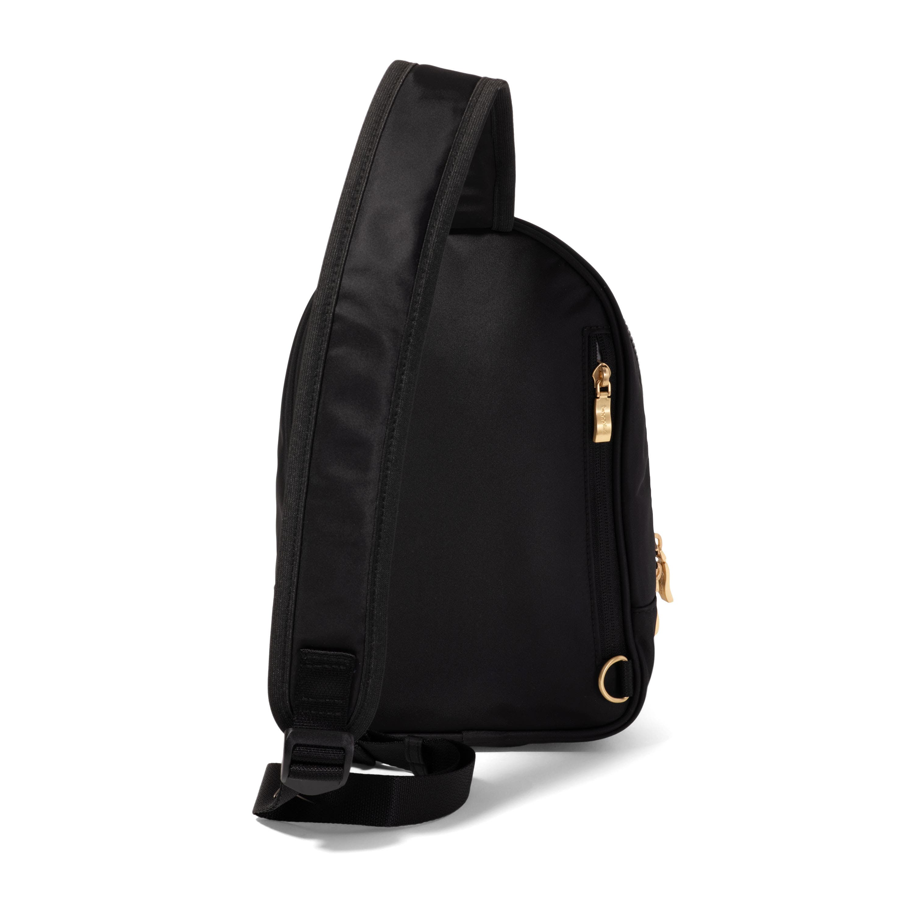 BAGGALLINI Waverly Woven Sling, Alternate, color, Black Woven Twill