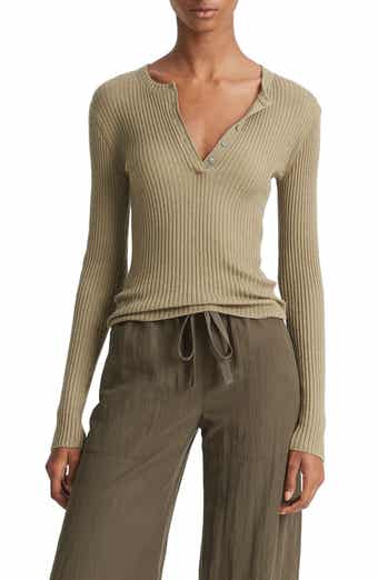Rib Cashmere & Silk Henley
