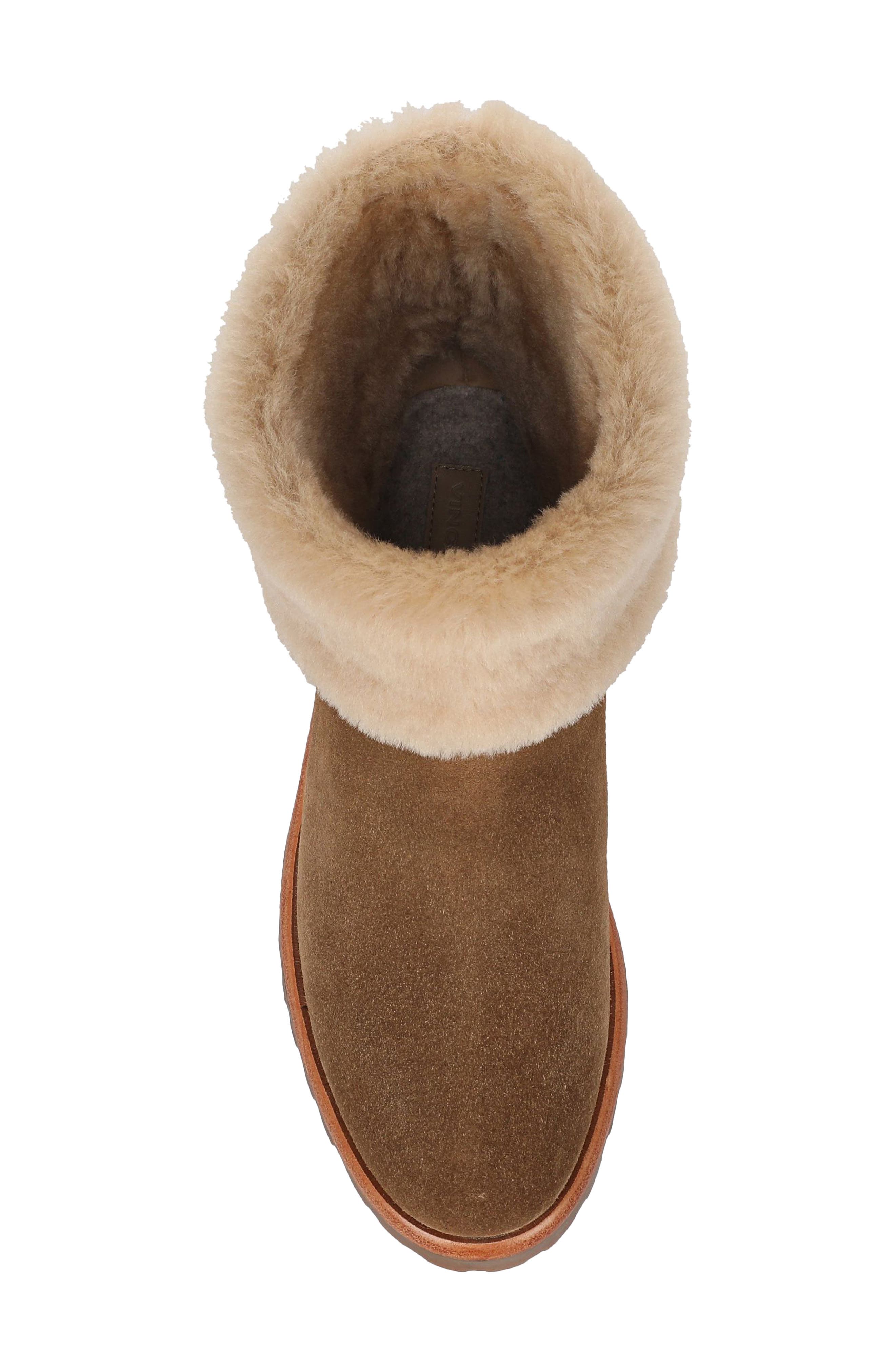 Cameron Genuine Shearling Boot, Alternate, color, ELMWOOD