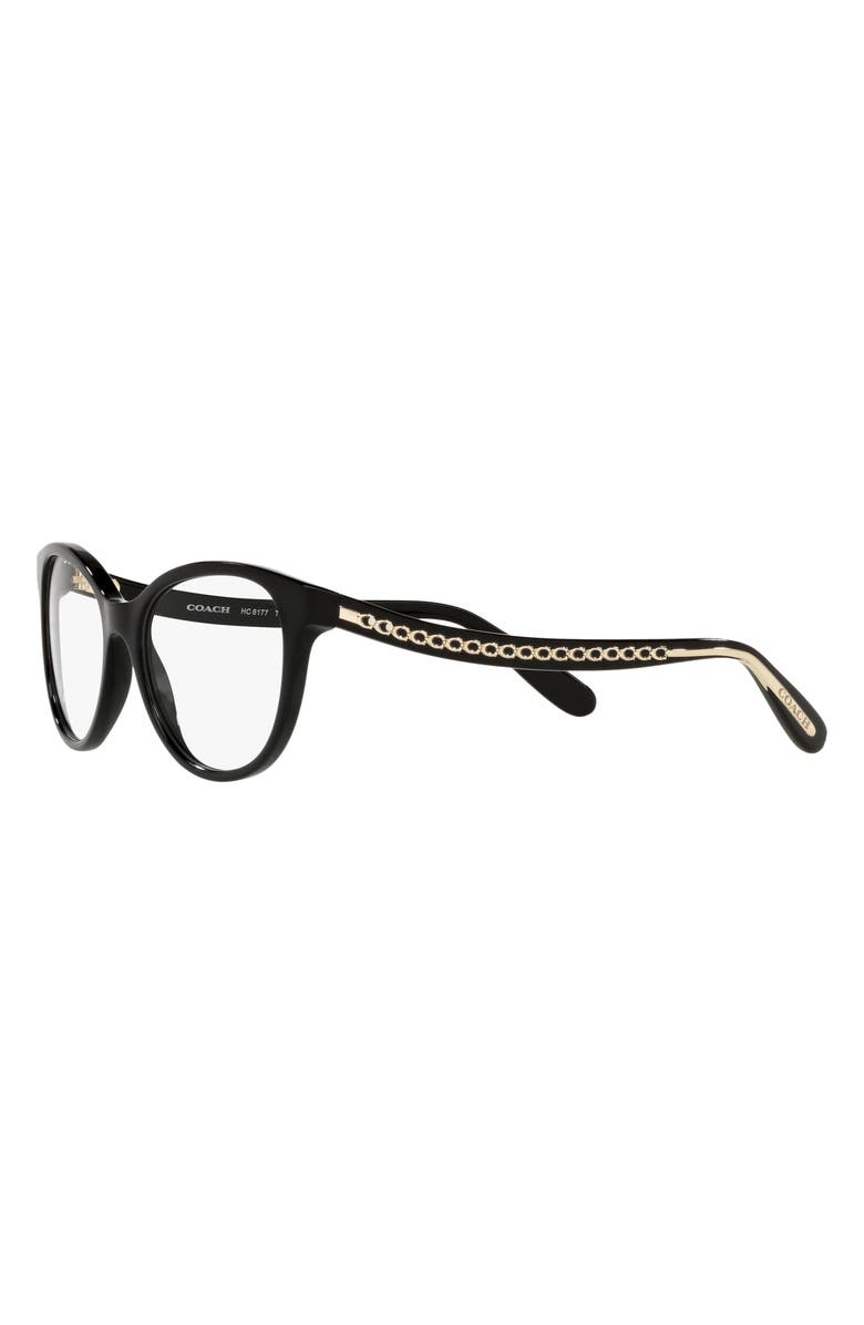 COACH 52mm Round Reading Glasses, Alternate, color, 