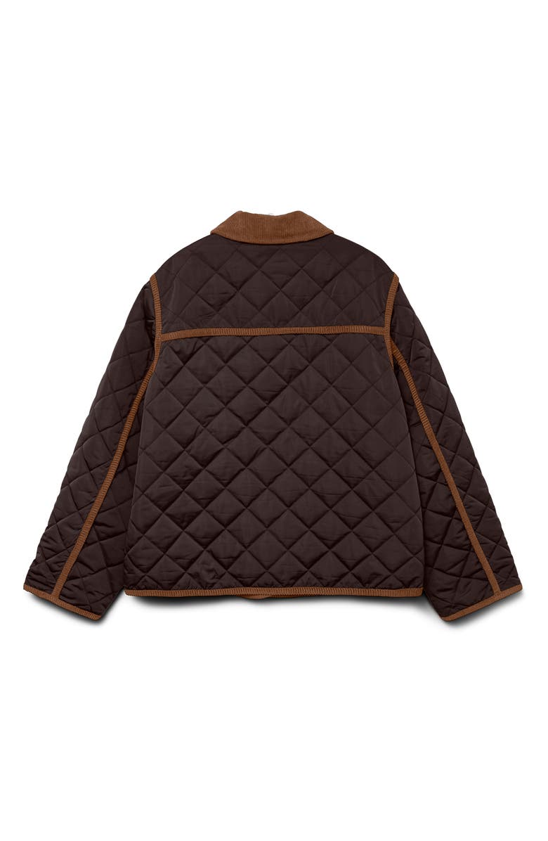 VERO MODA Emily Short Jacket, Alternate, color, Chocolate Torte Detail