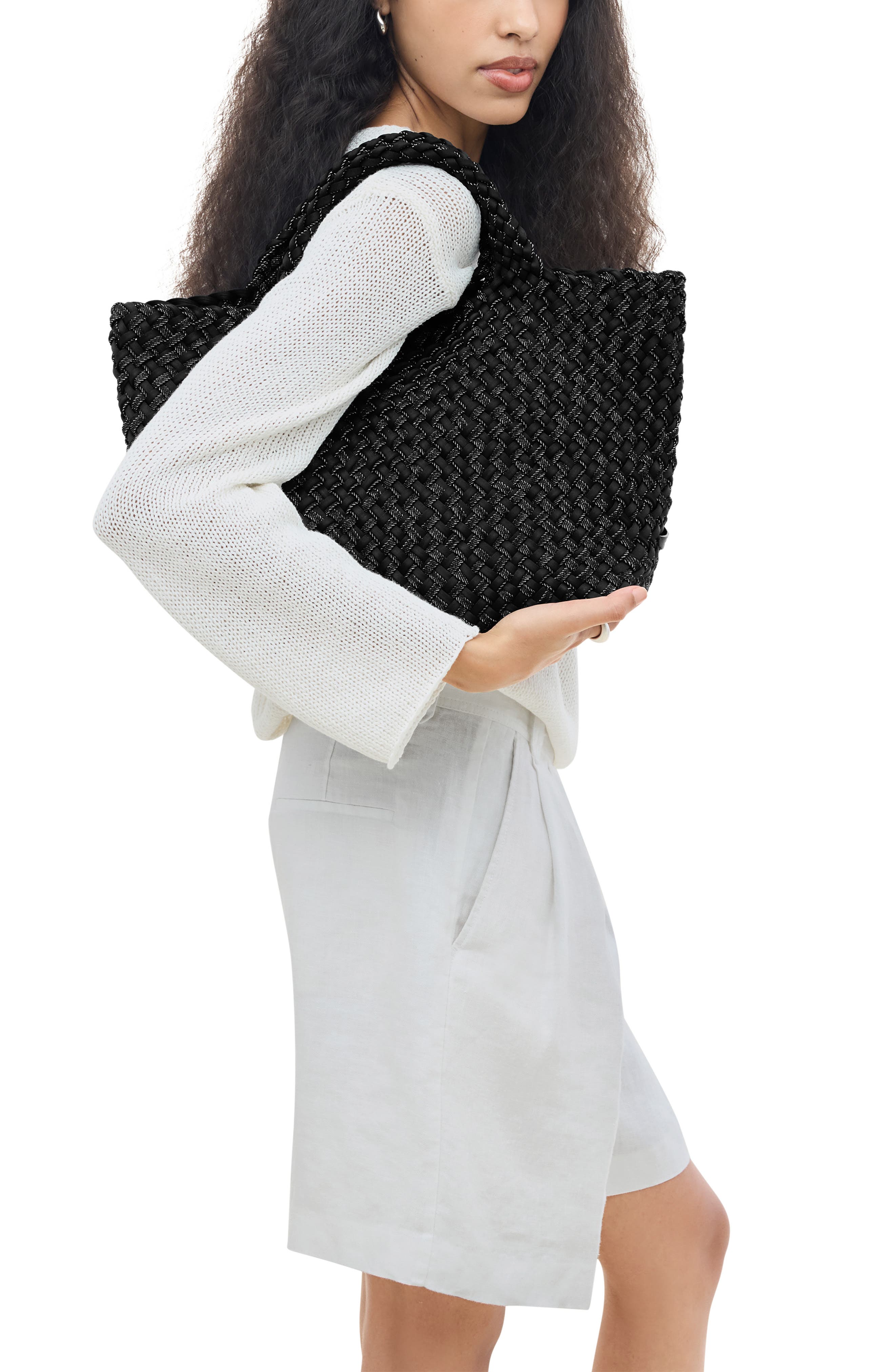 Medium St. Barths Tote, Alternate, color, JET