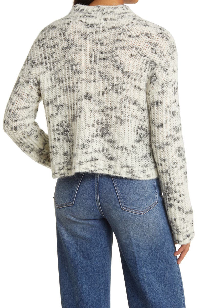 Bella Dahl Crop Funnel Neck Sweater, Alternate, color, 