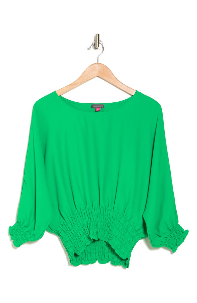 Vince Camuto Smocked Waist Blouse, Alternate, color,