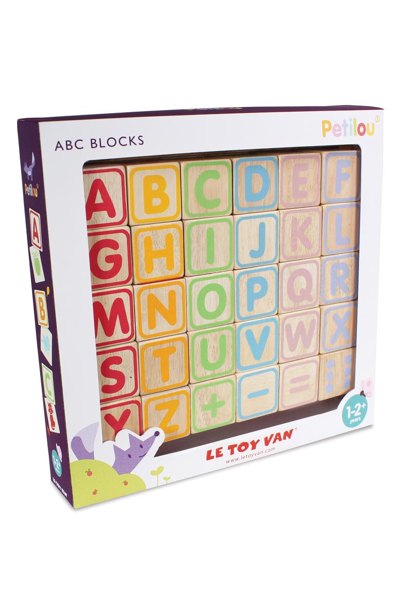 Le Toy Van ABC Wooden Blocks Set, Main, color, 