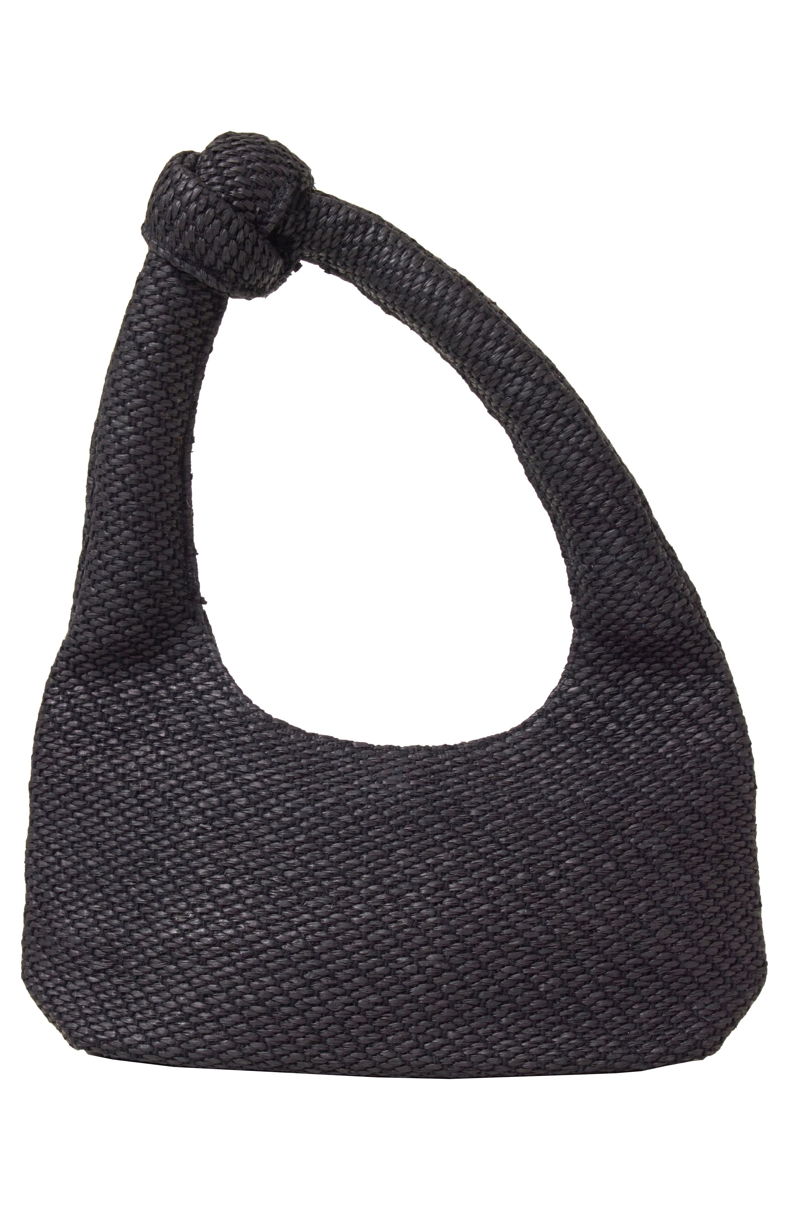 LSPACE Ryder Raffia Sholder Bag, Alternate, color, Black