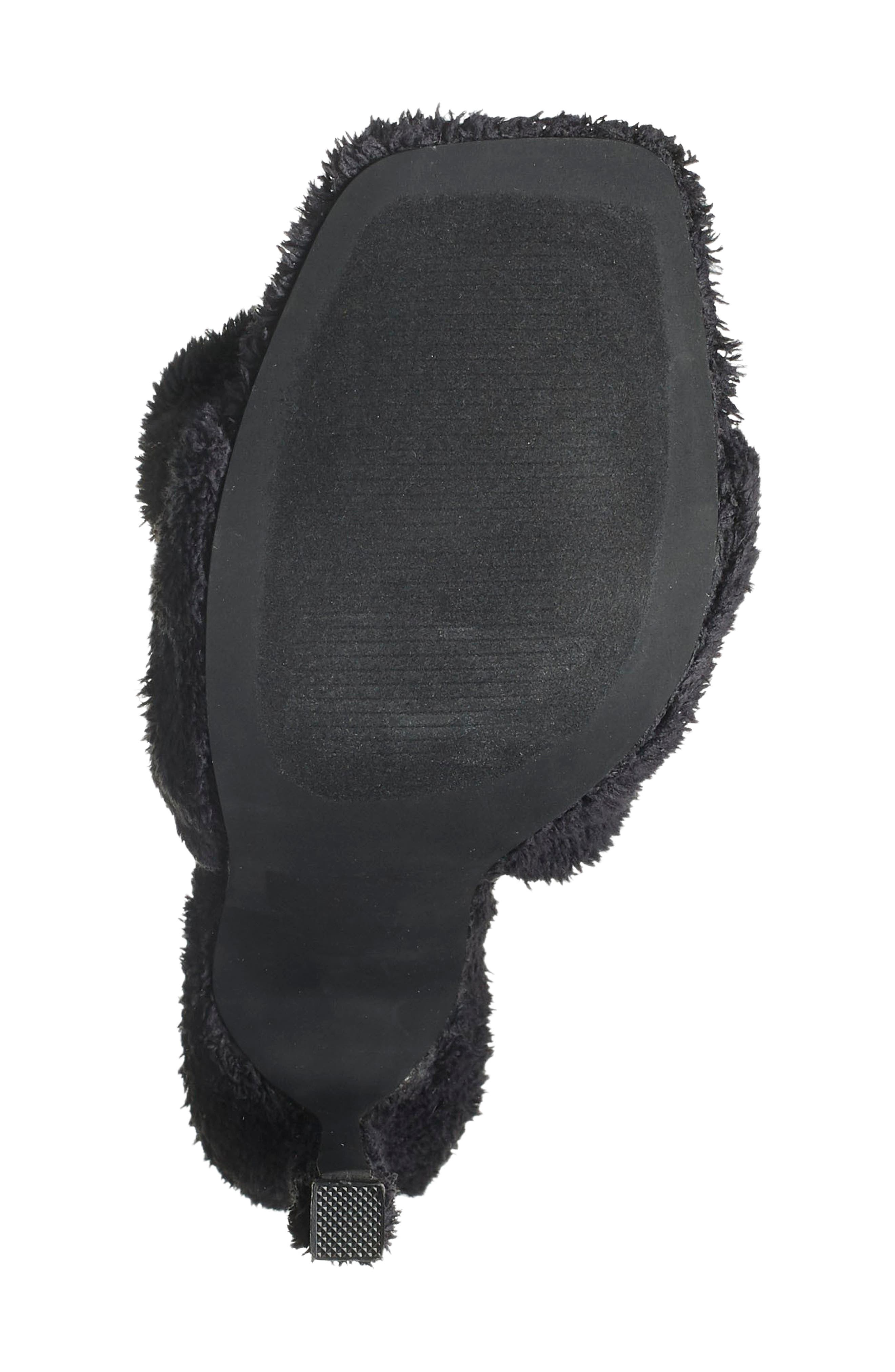 CHASE AND CHLOE Amelie Fleece Spike Sandal, Alternate, color, 