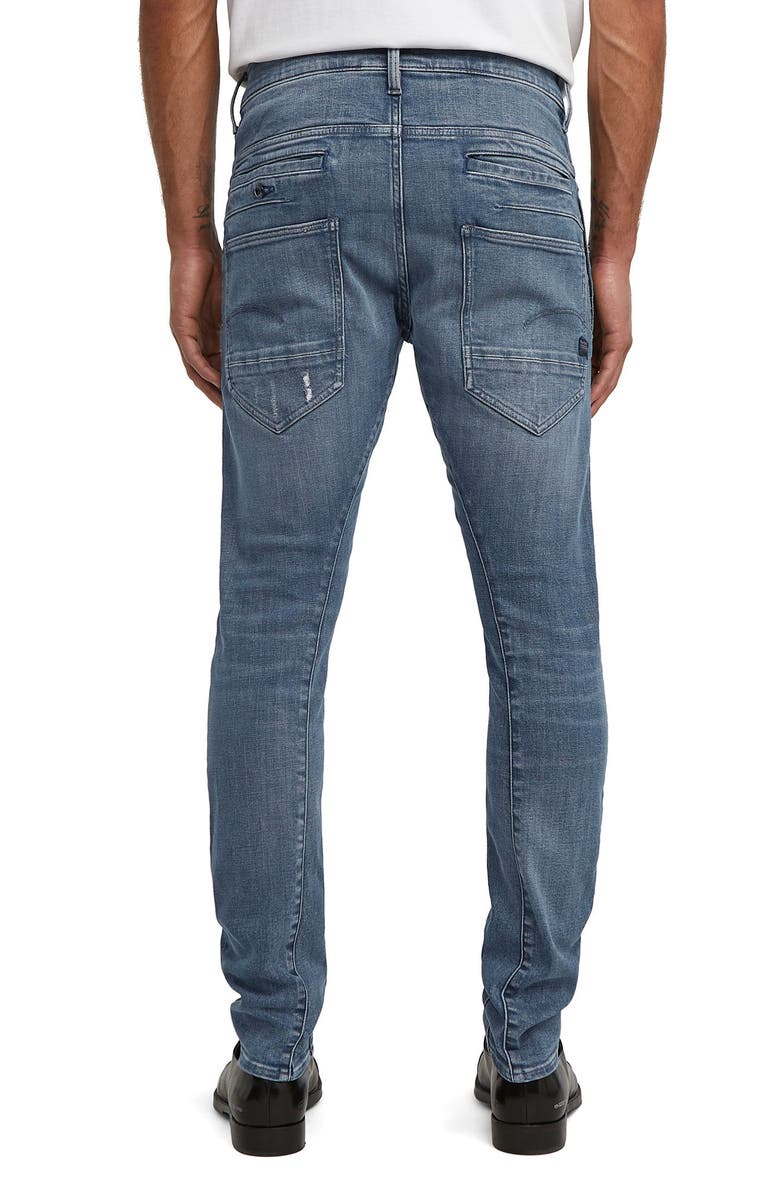 G-STAR D-Staq 3D Slim Fit Jeans, Alternate, color, Faded Blue Pebble Restored