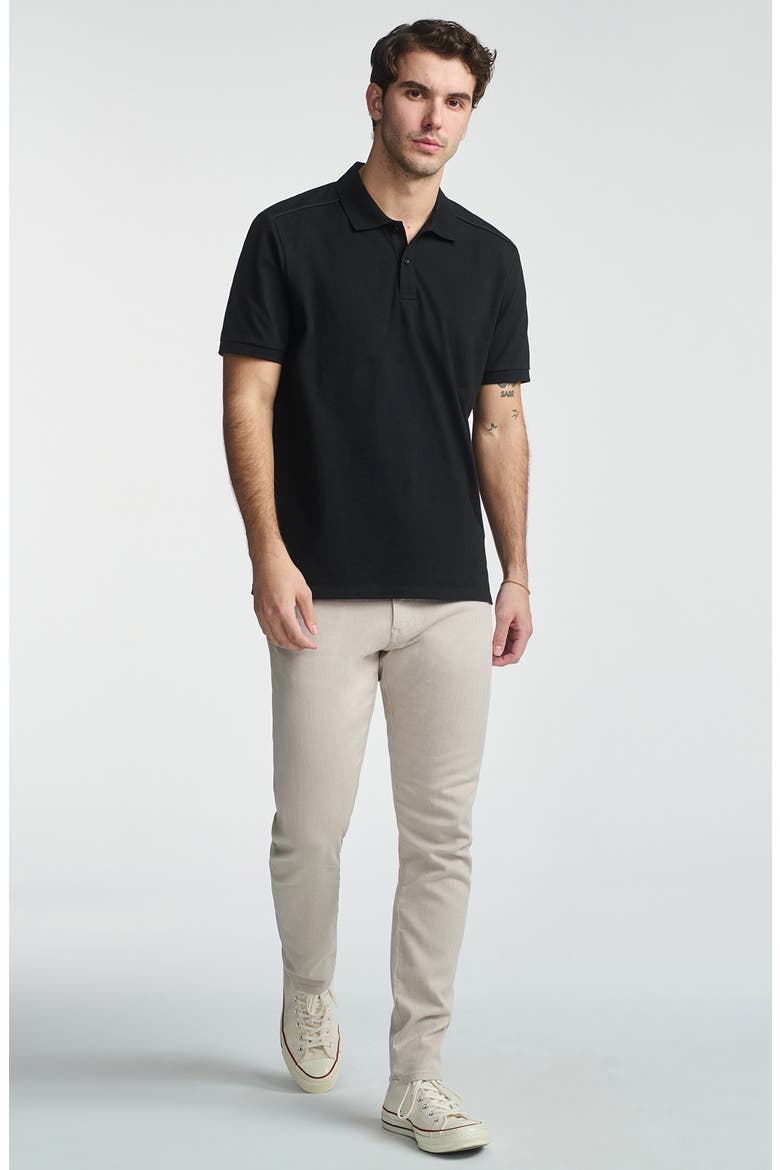 Regular Fit Stretch Cotton Polo, Alternate, color, BLACK
