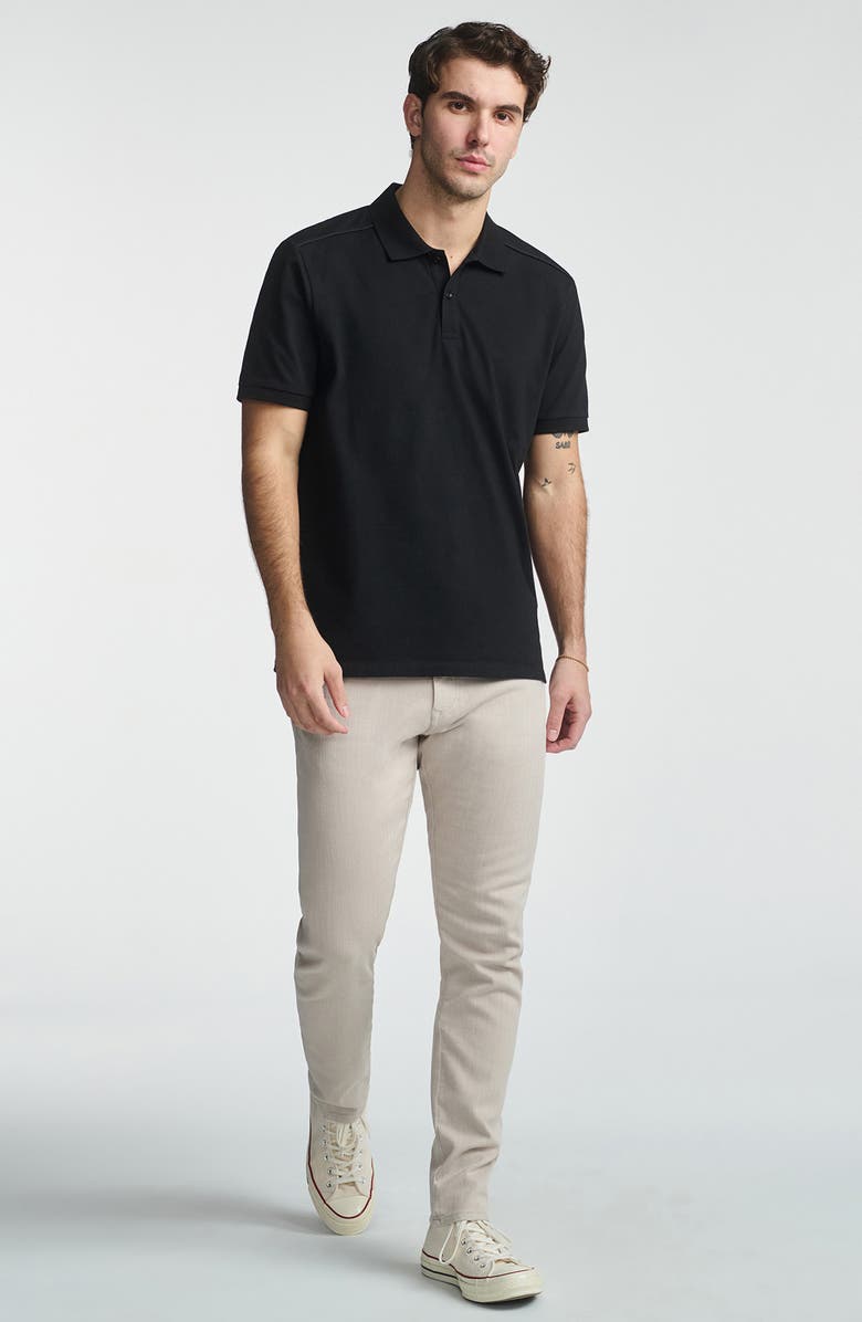 Mavi Jeans Regular Fit Stretch Cotton Polo, Alternate, color, Black