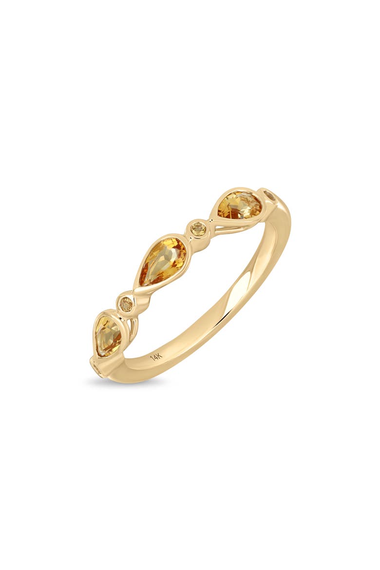 Color Stackable Ring (Online Trunk Show), Main, color, 14K YELLOW GOLD /CITRINE