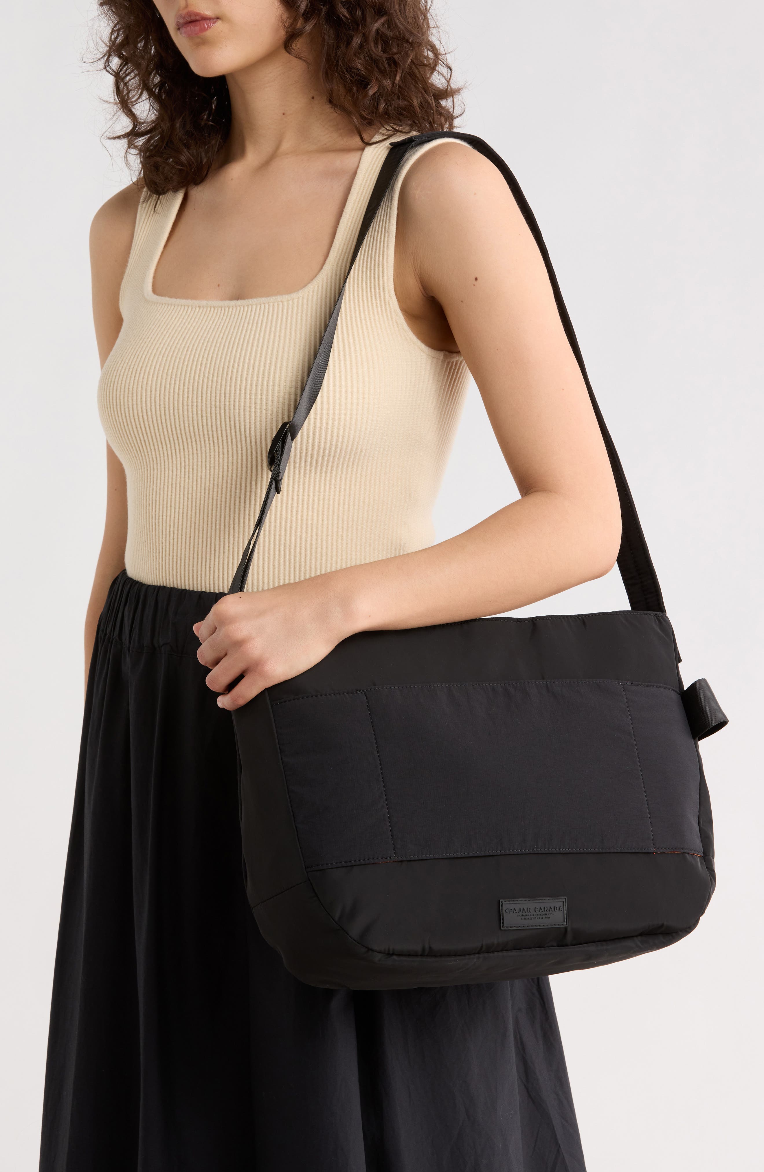 Pajar Harrow Shoulder Bag, Alternate, color, Black