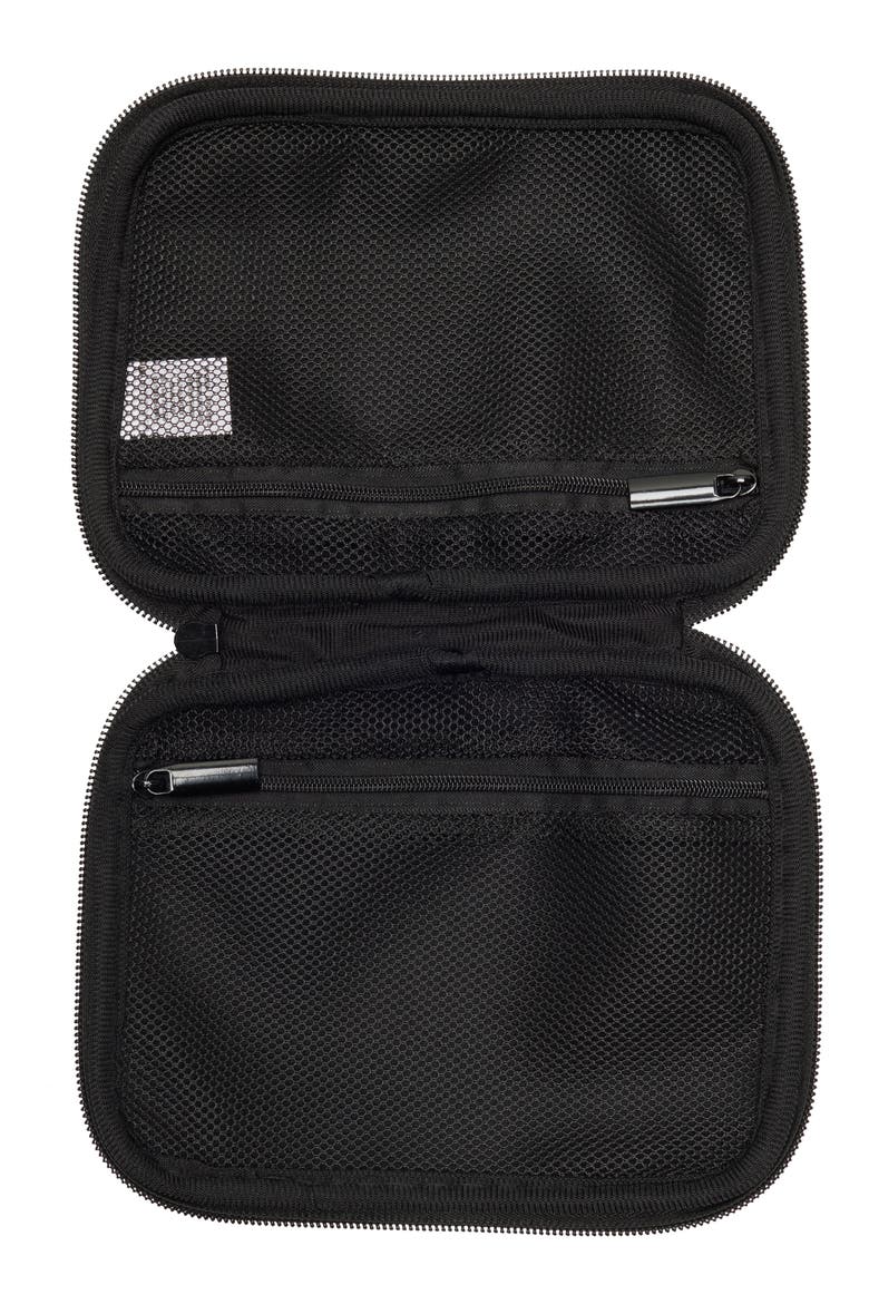 Flat Charger Case, Alternate, color, BLACK