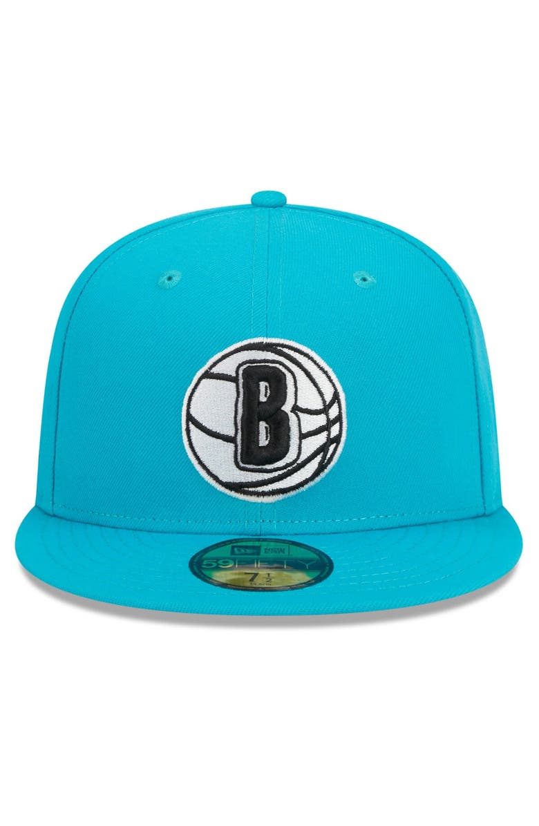 New Era Men's New Era  Teal Brooklyn Nets 2023/24 City Edition Alternate 59FIFTY Fitted Hat, Alternate, color, 
