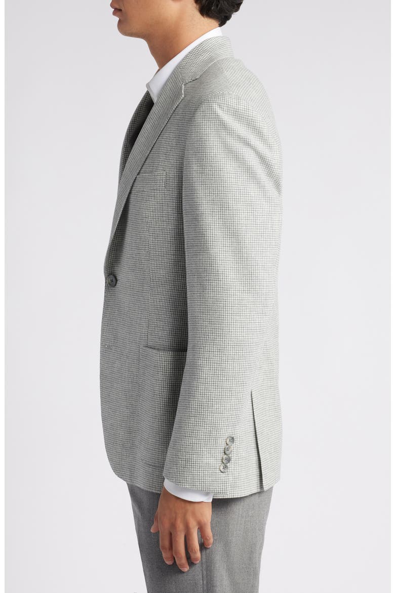 Iker Slim Fit Check Wool & Cashmere Jacket, Alternate, color, LIGHT GREY