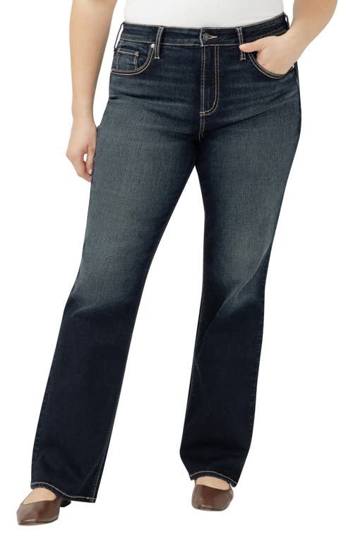 Silver Jeans Co. Plus Size Avery High Rise Curvy Fit Bootcut Jeans In Black