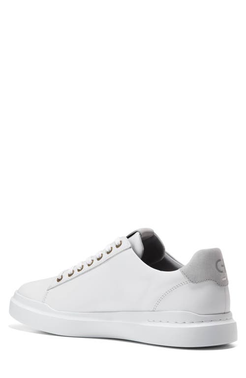 Cole Haan Grandprø Rally Ltt Low Top Sneaker In Optic White/microchip/optic Wh