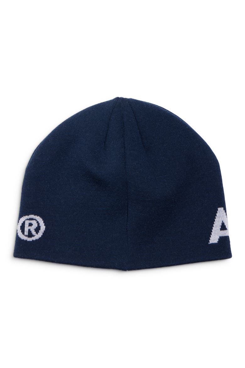 Kort Sport Wool Blend Beanie, Alternate, color, NAVY/ WHITE