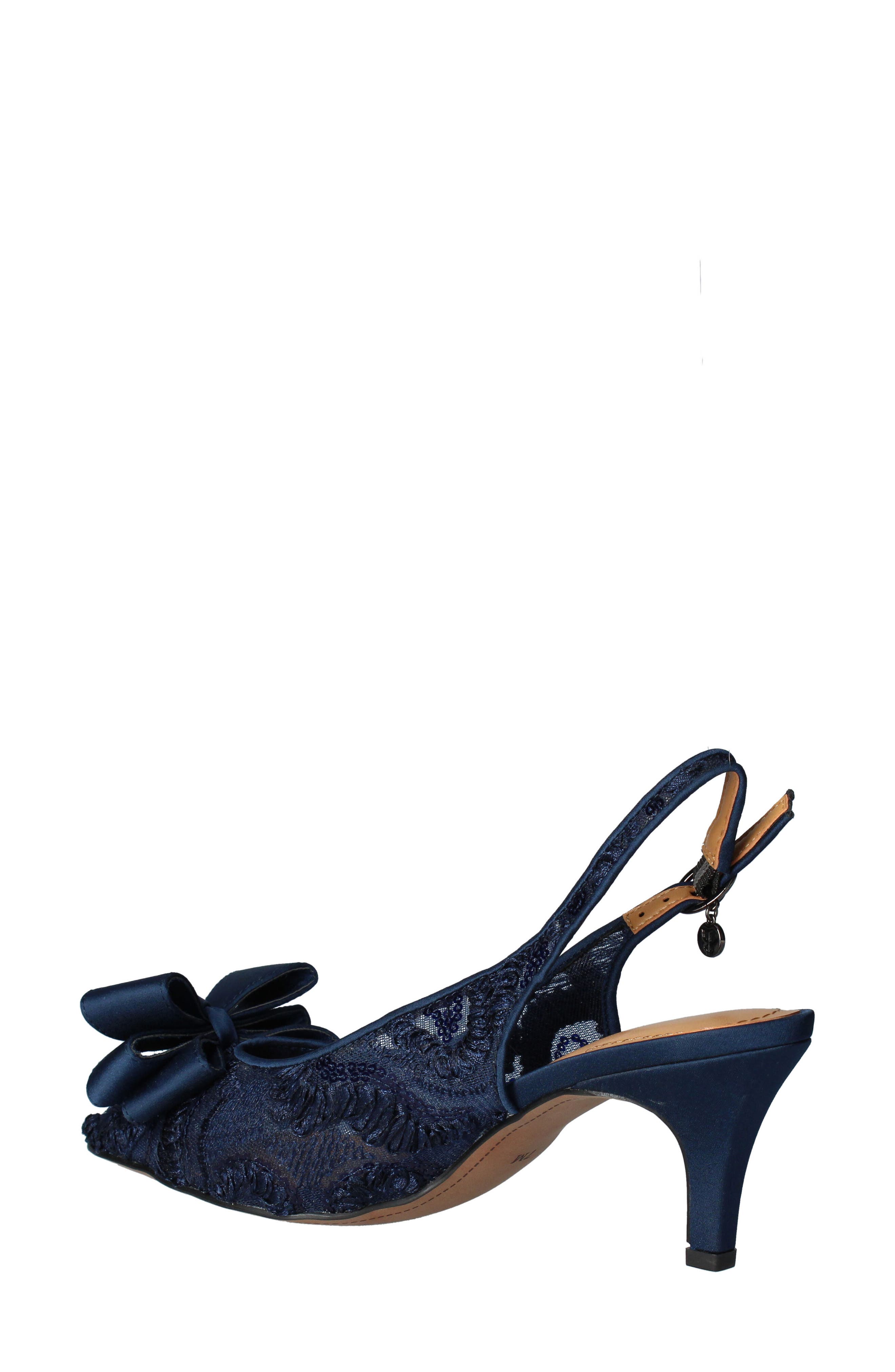 J. Reneé J.Renée Yazmine Pointed Toe Slingback Pump, Alternate, color, Navy