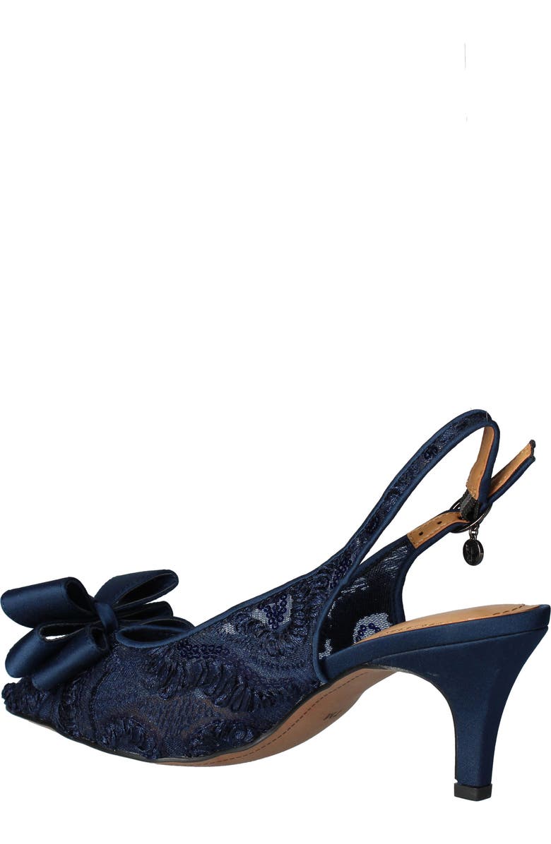 J. Reneé J.Renée Yazmine Pointed Toe Slingback Pump, Alternate, color, Navy