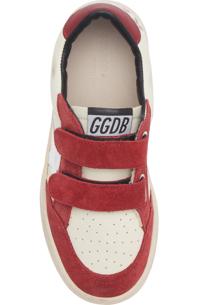Golden Goose Kids' Ball Star Sneaker, Alternate, color, Dirty White/ White/ Red