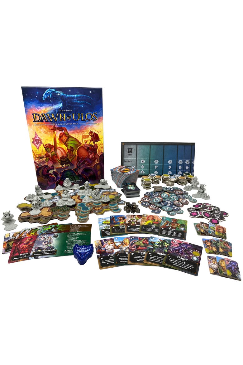 Dawn Of Ulos Economic Strategy Tile Placement Game, Alternate, color, Multicolored