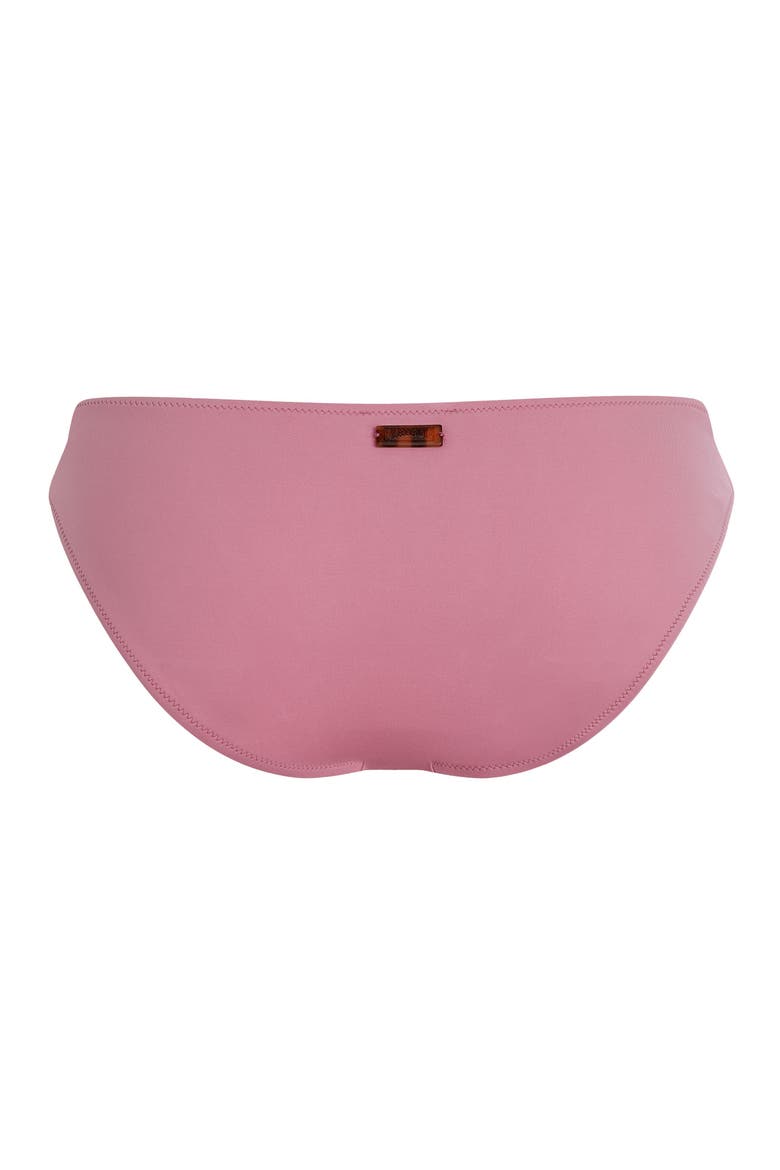 Women Mid Rise Bikini Bottom Solid, Alternate, color, boudoir