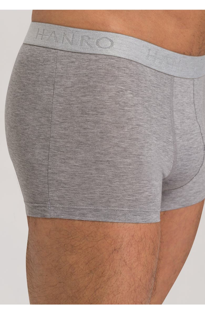 Hanro Cotton Essentials 2-Pack Cotton Boxer Briefs, Alternate, color, Light Melange