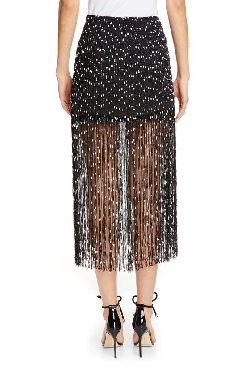 Jacquemus La Jupe Capri Fringe Skirt, Alternate, color, 