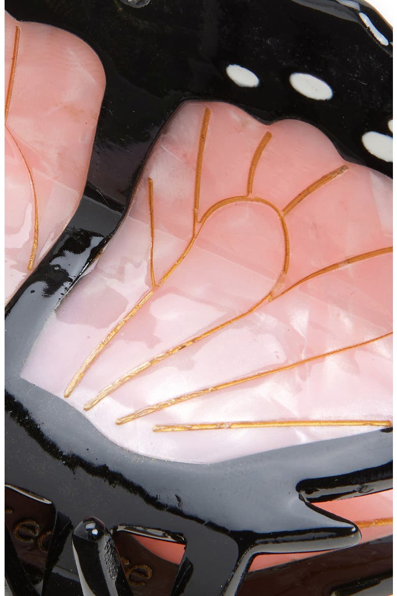 Monarch Hair Claw Clip, Alternate, color, PINK