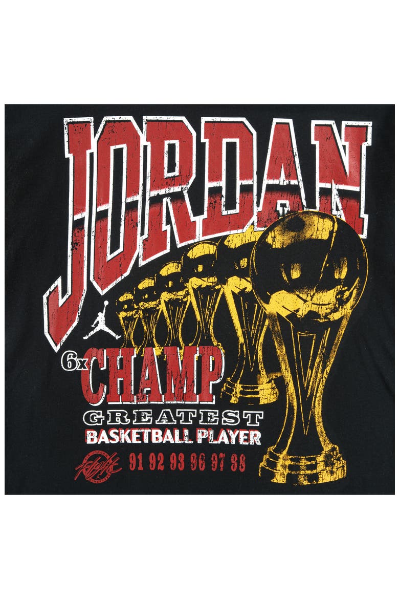 Kids' 6-Time Champ Graphic T-Shirt, Alternate, color, BLACK