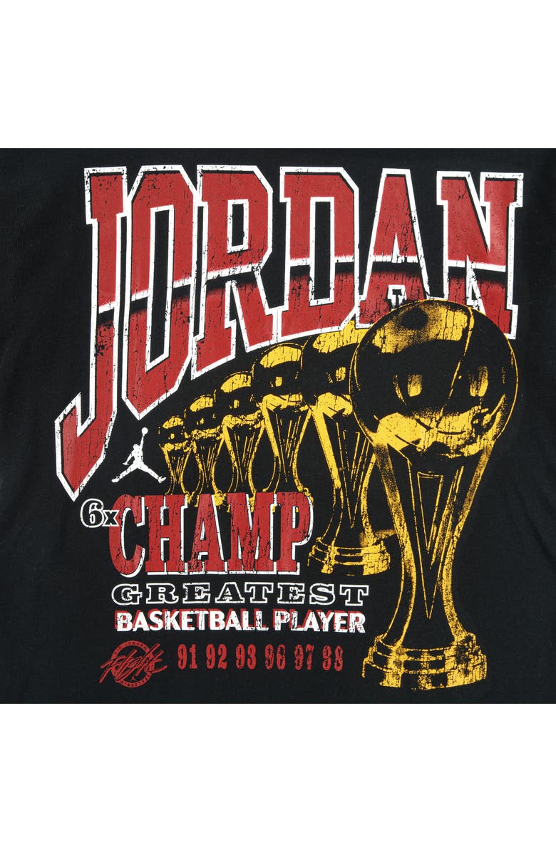 Jordan Kids' 6-Time Champ Graphic T-Shirt, Alternate, color, Black