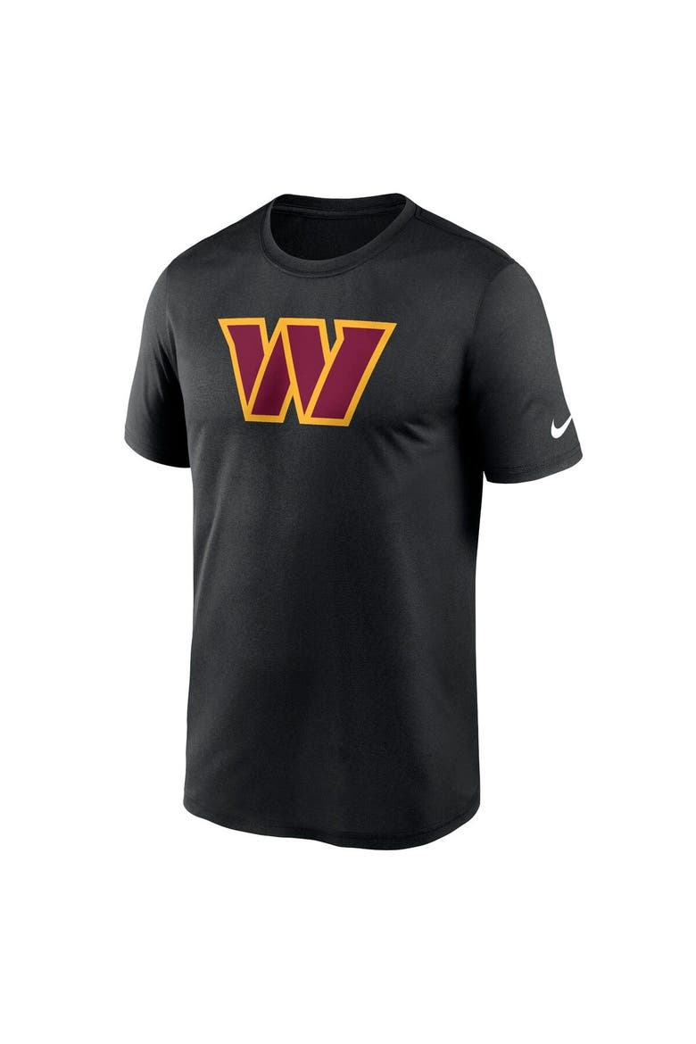Men's Nike  Black Washington Commanders Legend Logo Performance T-Shirt, Alternate, color, Black