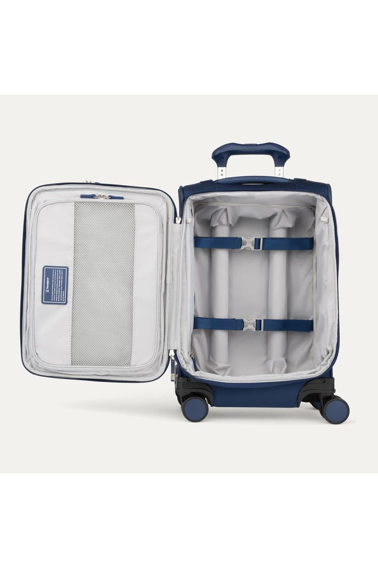 Versapack + Lightweight Softside Expandable 21" Carry On Spinner Luggage, Alternate, color, Estate Blue