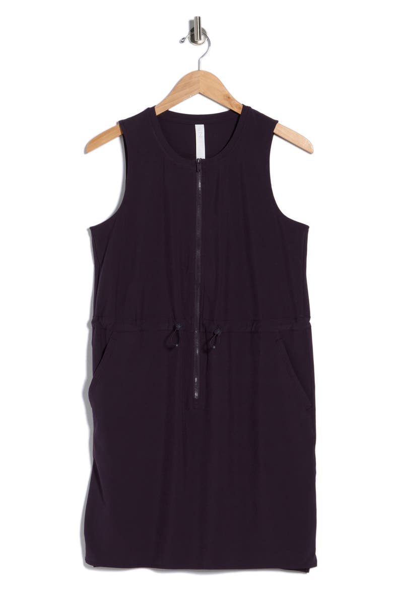 Venture Sleeveless Front Zip Utility Dress, Alternate, color, PURPLE NEBULA