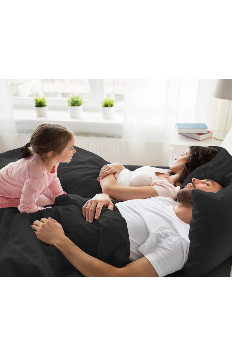 Martex 225 Thread Count Sheet Set, Alternate, color, Ebony