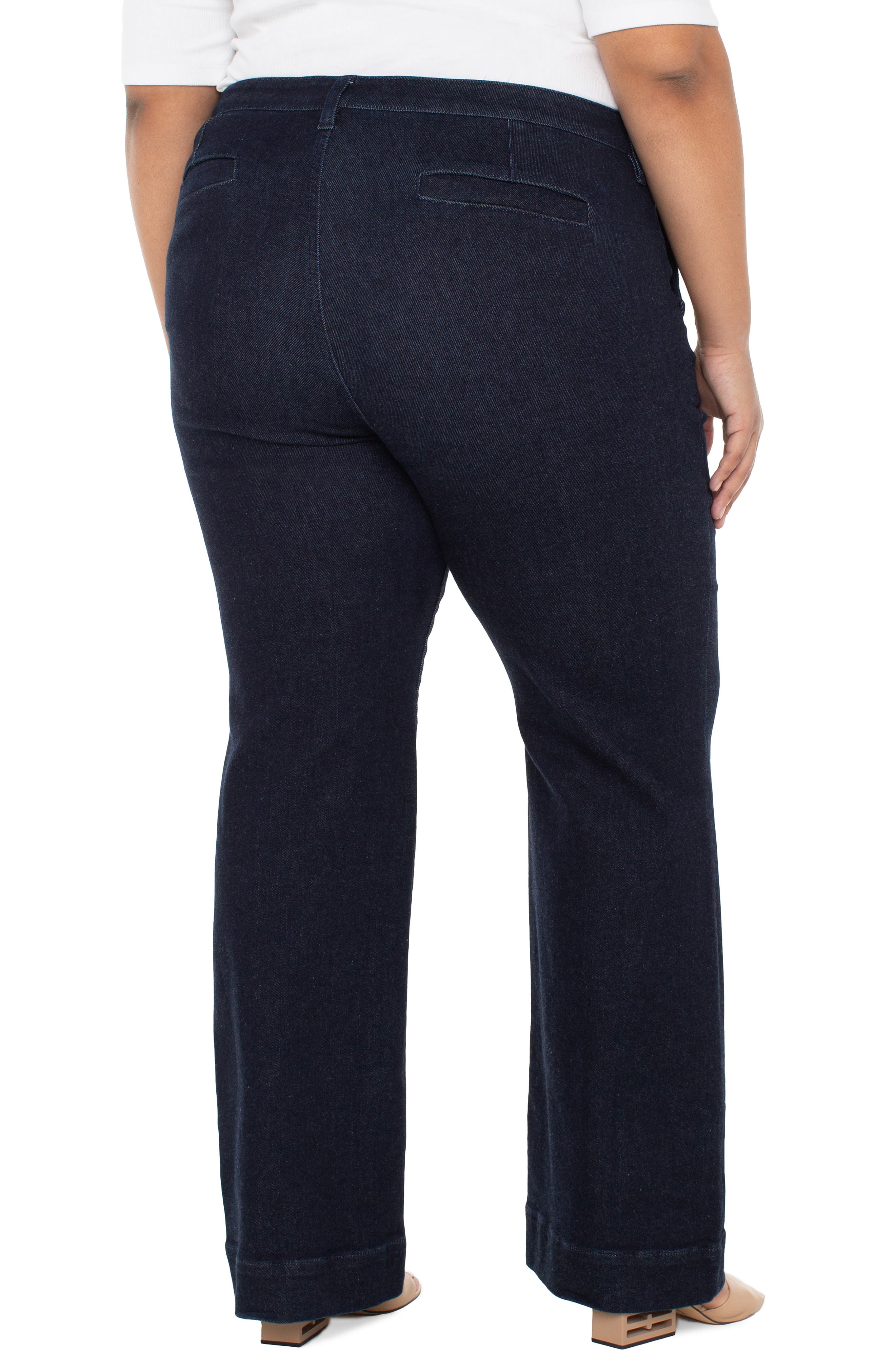 Pintuck Bootcut Jeans - image 2