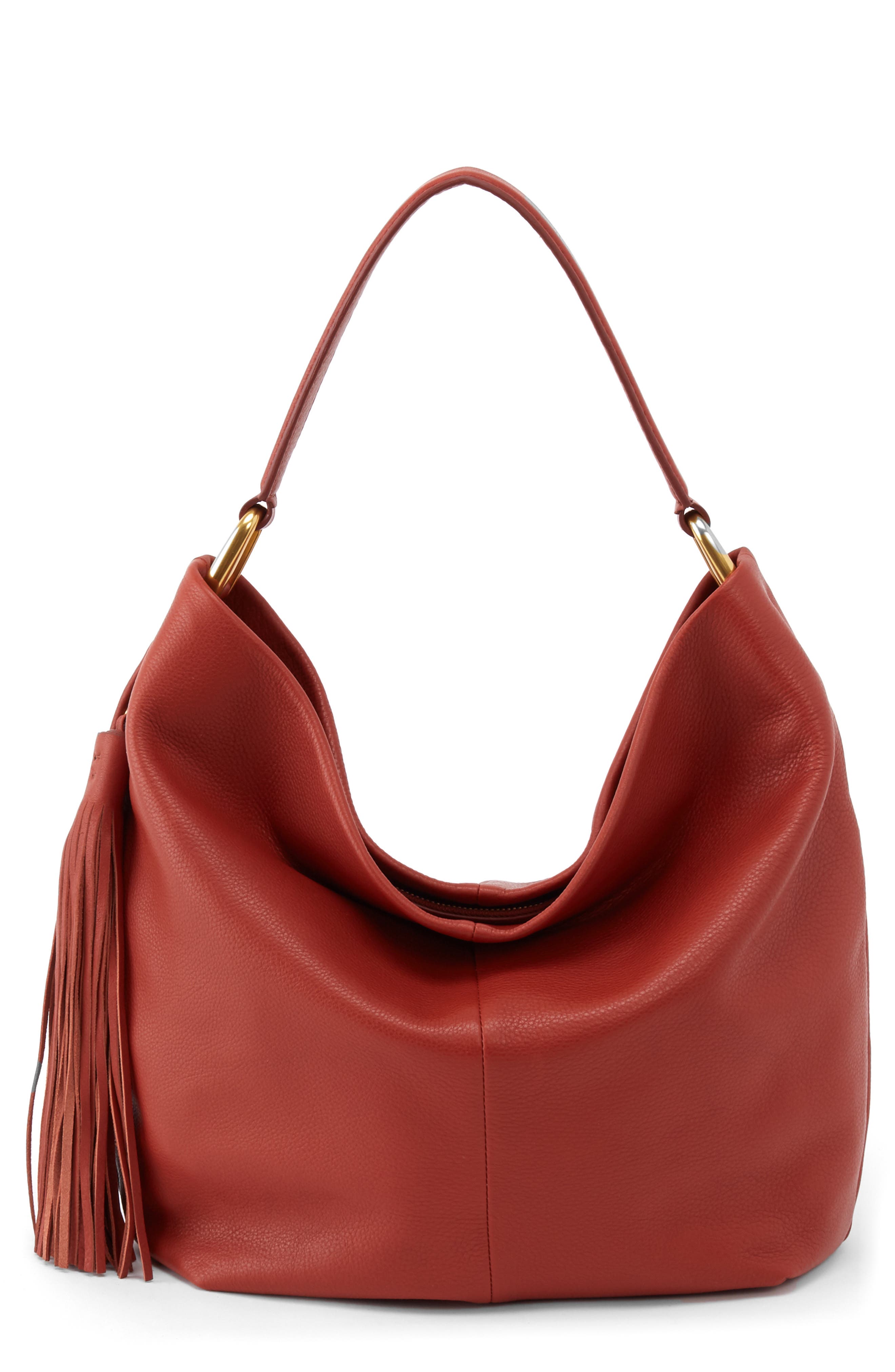HOBO Meridian Leather Hobo, Main, color, 