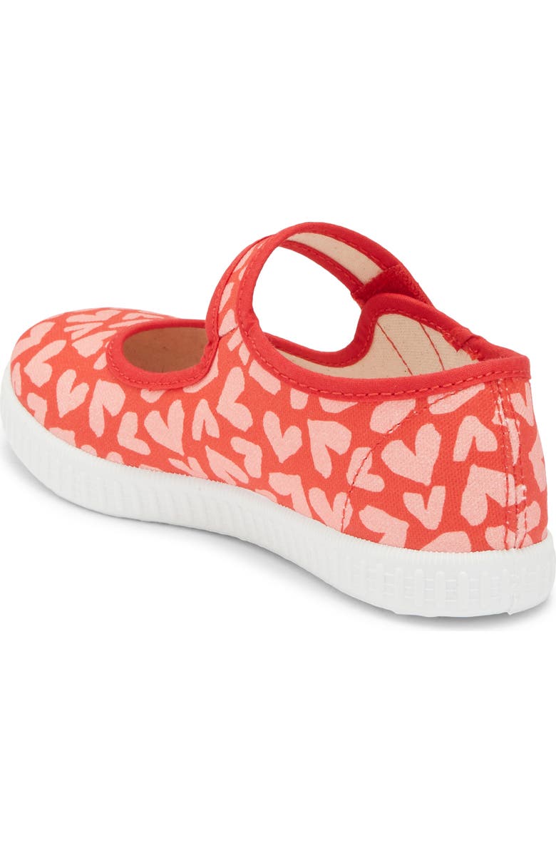 Mini Boden Kids' Canvas Mary Jane Flat, Alternate, color, Hearts