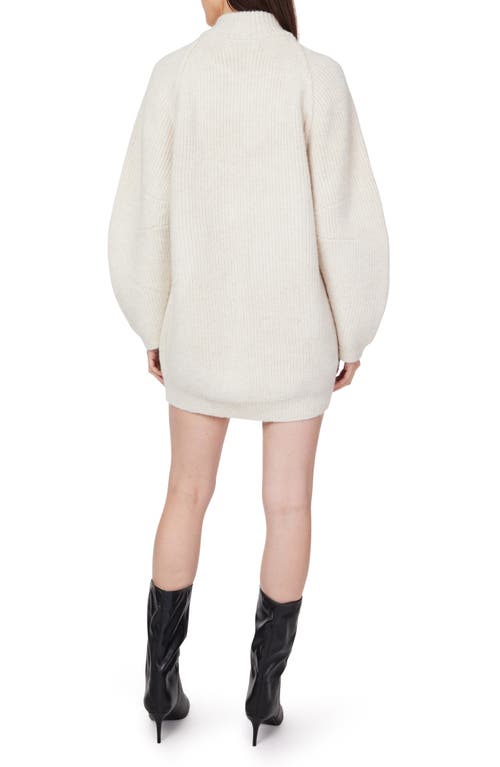 Habitual Barrel Sleeve Sweater Dress In Gray