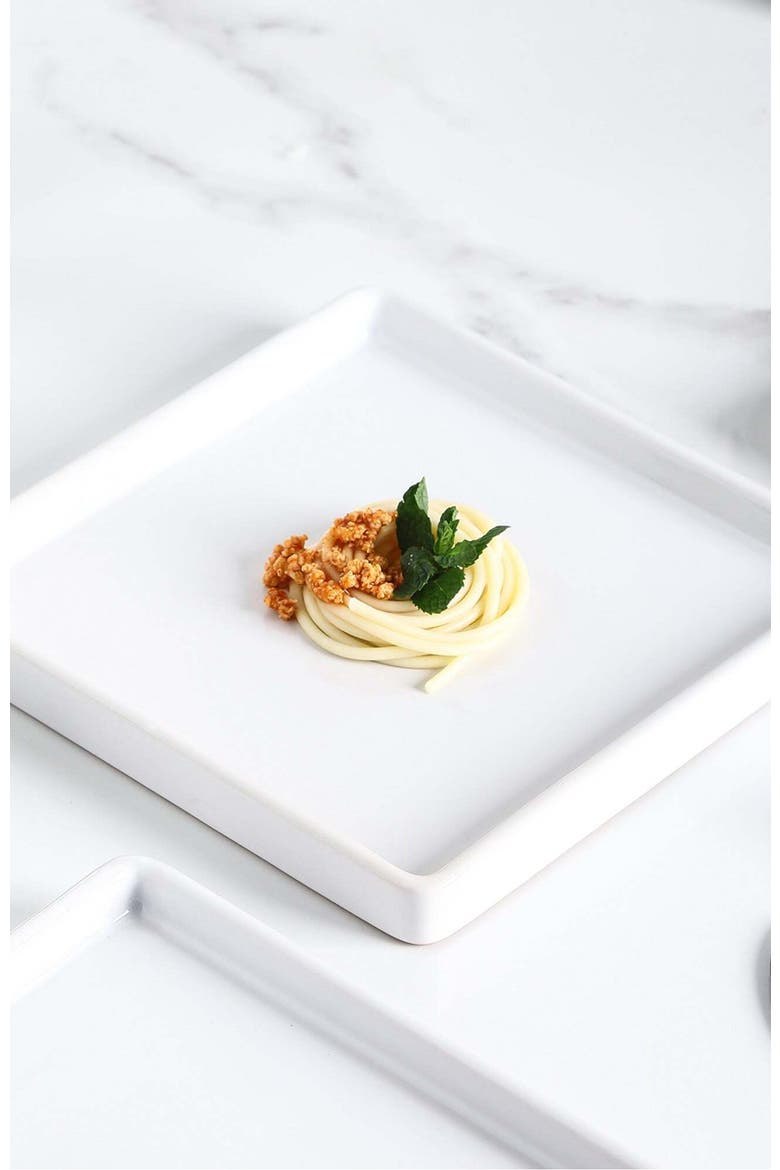 Grace Stoneware 4-Piece Salad Plate Set, Alternate, color, White
