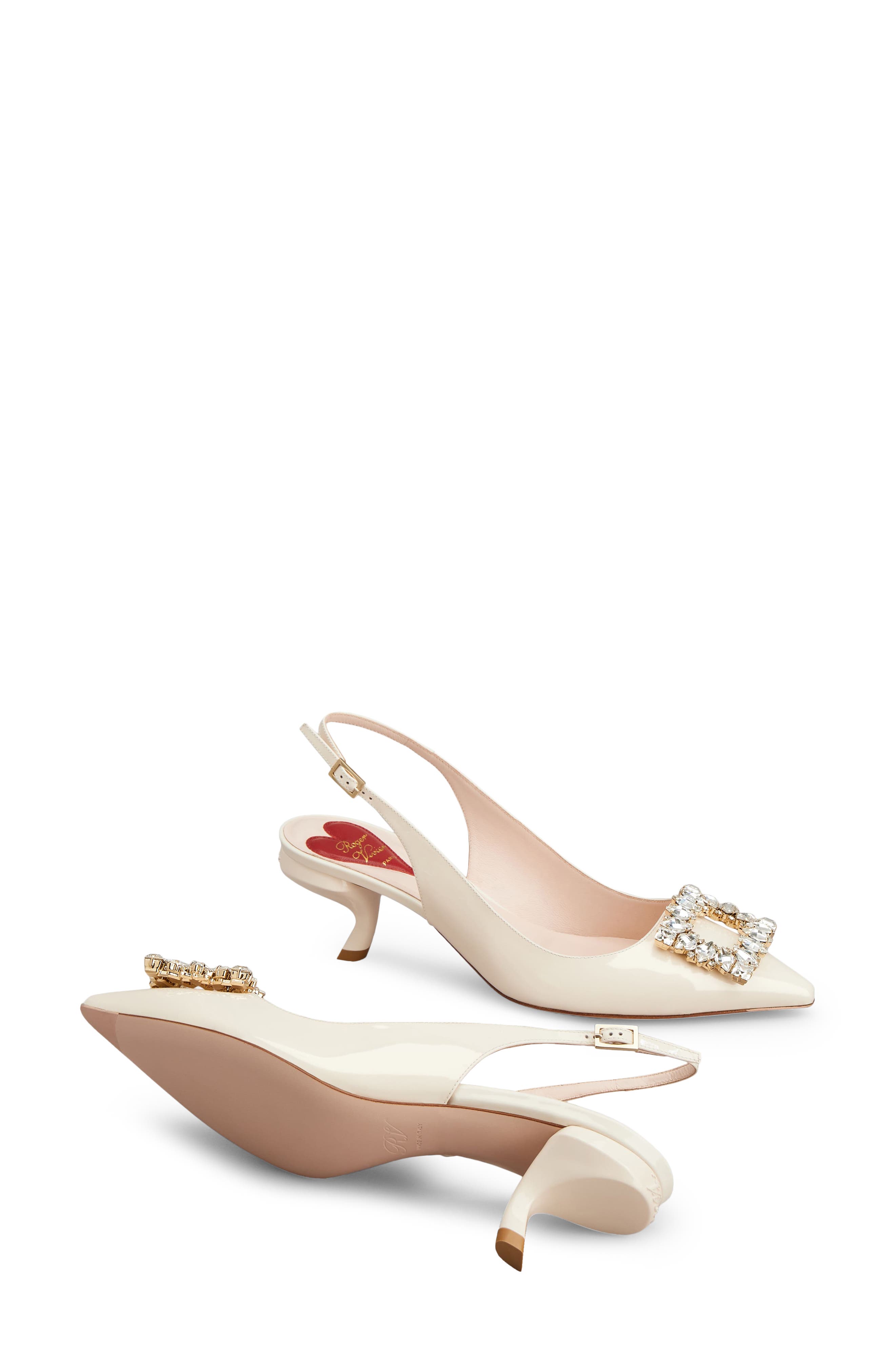 Roger Vivier Virgule Pointed Toe Slingback Pump, Alternate, color, Cire