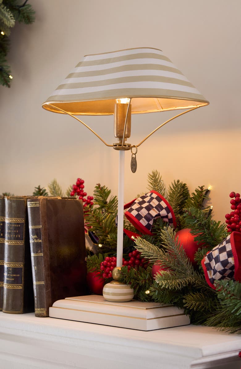 MACKENZIE CHILDS Mocha Library Lamp, Alternate, color, Mocha