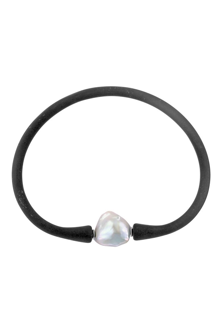 13mm Freshwater Pearl Bracelet, Main, color, WHITE