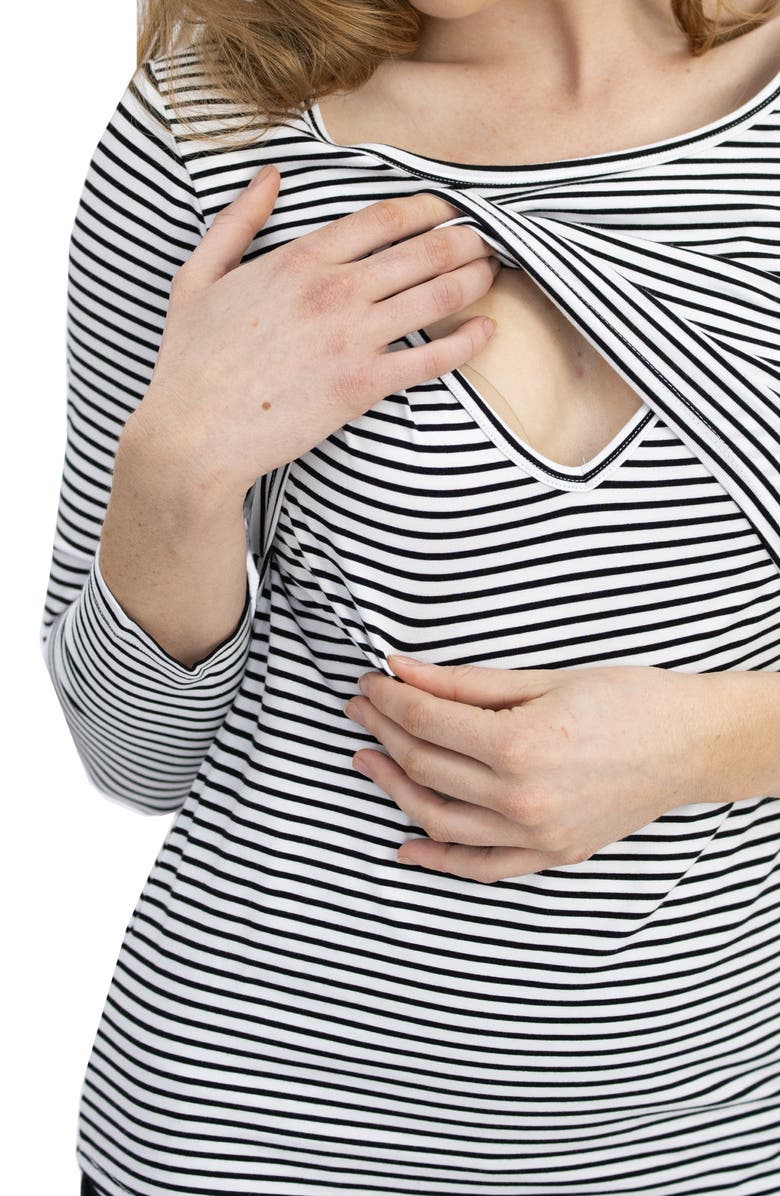 Angel Maternity Pull-Up Maternity/Nursing Top, Alternate, color, 